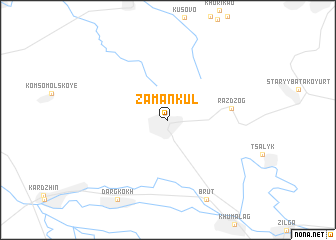 map of Zamankul