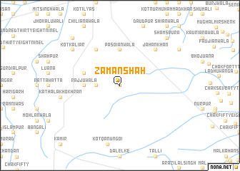 map of Zamān Shāh