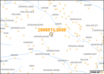 map of Zamān Tilokar