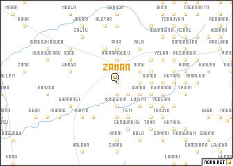 map of Zaman