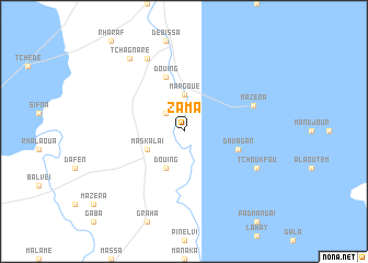 map of Zama