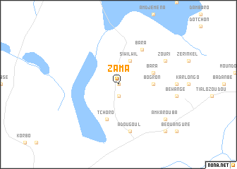 map of Zama