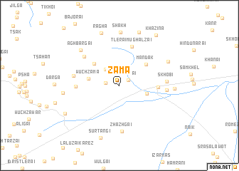 map of Zāma