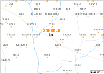 map of Zambala