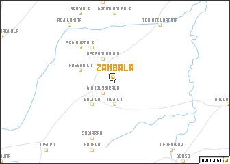 map of Zambala