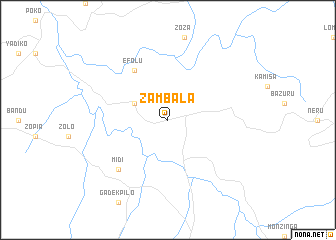 map of Zambala