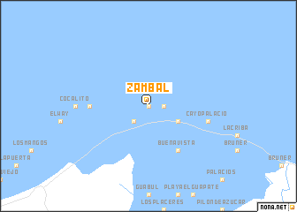 map of Zambal