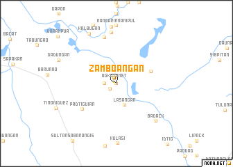 map of Zamboangan