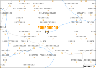 map of Zambougou