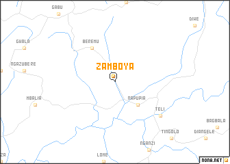 map of Zamboya