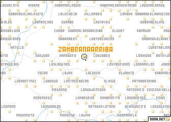 map of Zambrana Arriba