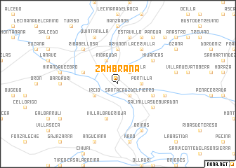 map of Zambrana