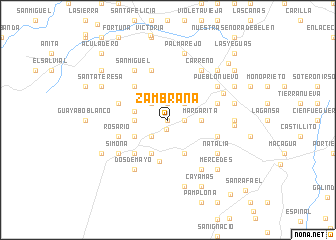 map of Zambrana