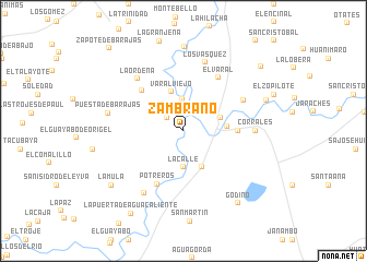 map of Zambrano