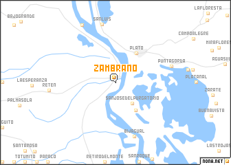 map of Zambrano
