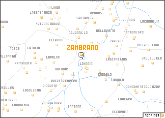 map of Zambrano