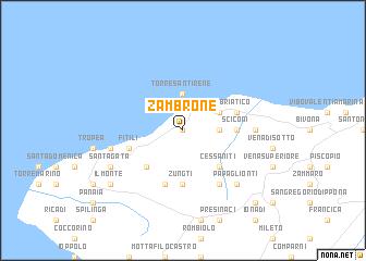 map of Zambrone