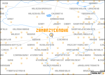 map of Zambrzyce Nowe