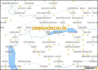 map of Zambski Kościelne