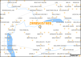 map of Zambski Stare