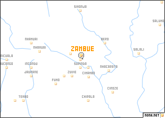 map of Zambue