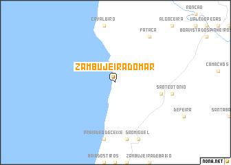 map of Zambujeira do Mar