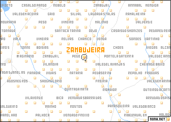 map of Zambujeira