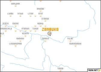 map of Zambuka