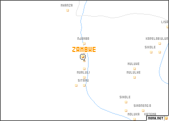 map of Zambwe