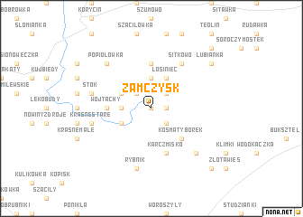 map of Zamczysk