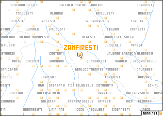 map of Zamfireşti