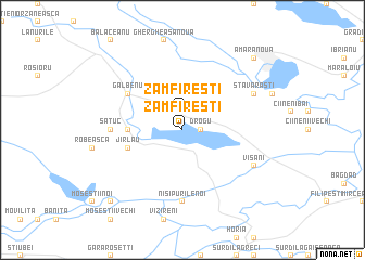 map of Zamfireşti