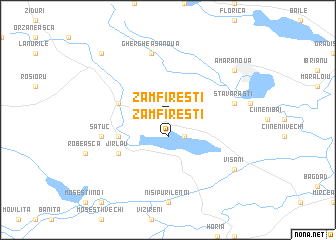 map of Zamfireşti