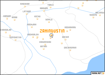 map of Zamīn Dūstīn