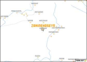 map of Zamīn-e Ḩoseyn