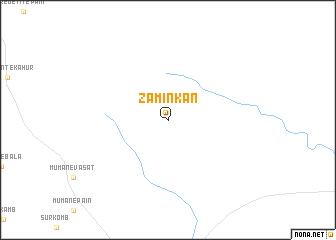 map of Zamīn Kān