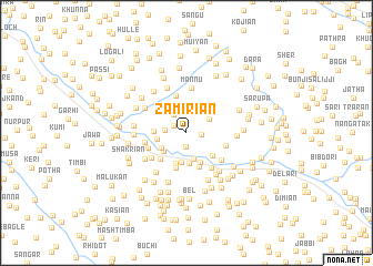 map of Zamīriān