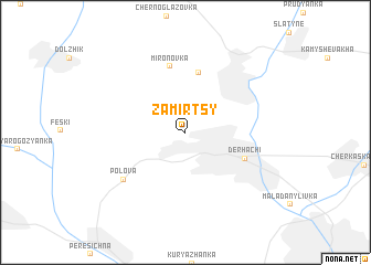 map of Zamirtsy