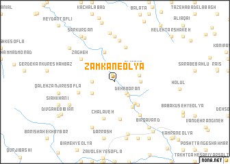 map of Zamkān-e ‘Olyā