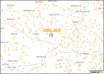 map of Zamlača