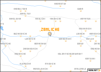 map of Zamliche