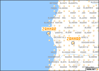 map of Zammār