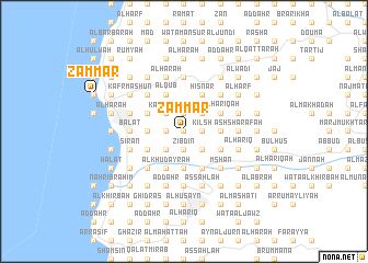 map of Zammār