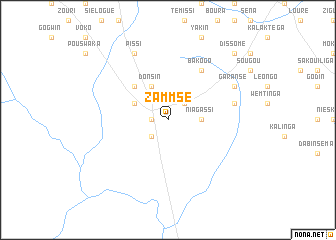map of Zammsé