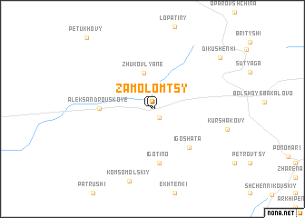 map of Zamolomtsy