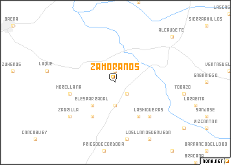 map of Zamoranos
