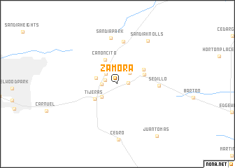 map of Zamora