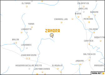 map of Zamora