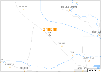 map of Zamora