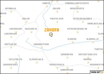 map of Zamora